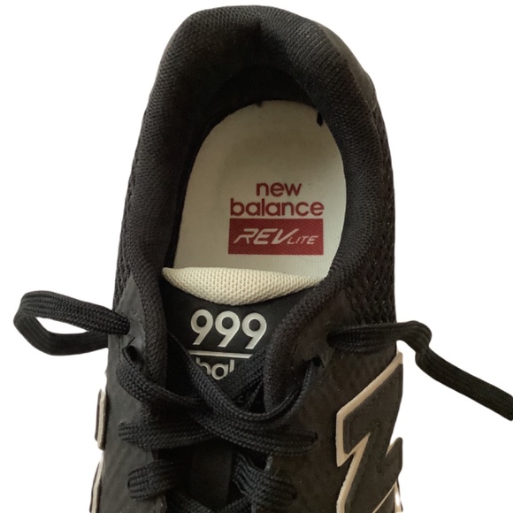 NWOB NEW BALANCE 999 Re-engineered Black Sneakers (Mens 8/ Womens 9.5 - 10) - Picture 6 of 7